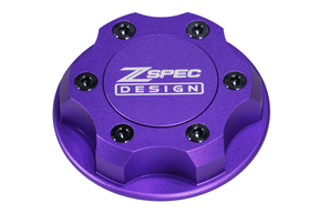 ZSPEC Billet Oil Filler Cap - Purple w/ Titanium Accents, Engine Bay Dress Up Nissan Datsun Z ZX 300zx 350z 370z Frontier RZ34 Titan