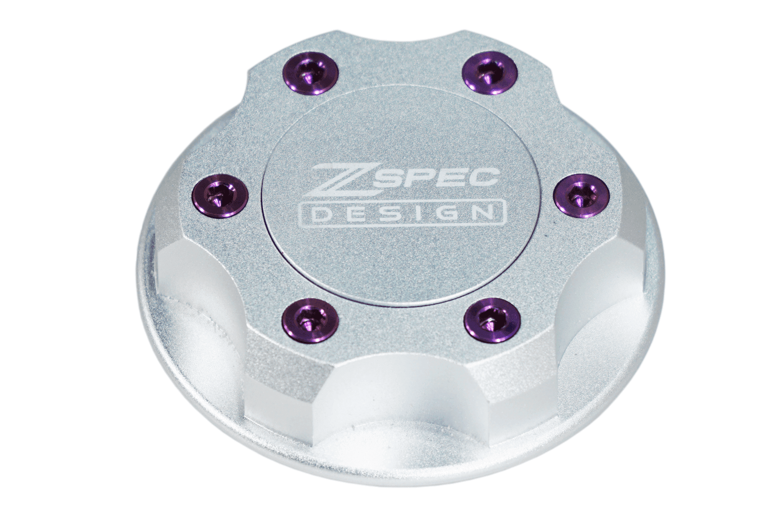ZSPEC Billet Oil Filler Cap - Silver w/ Titanium Accents, Engine Bay Dress Up Nissan Datsun Z ZX 300zx 350z 370z Frontier RZ34 Titan VQ35/37/38/40 VR30/38 RB20/26/26/30 VK56 VG30 & Datsun L-Series L24/26/28