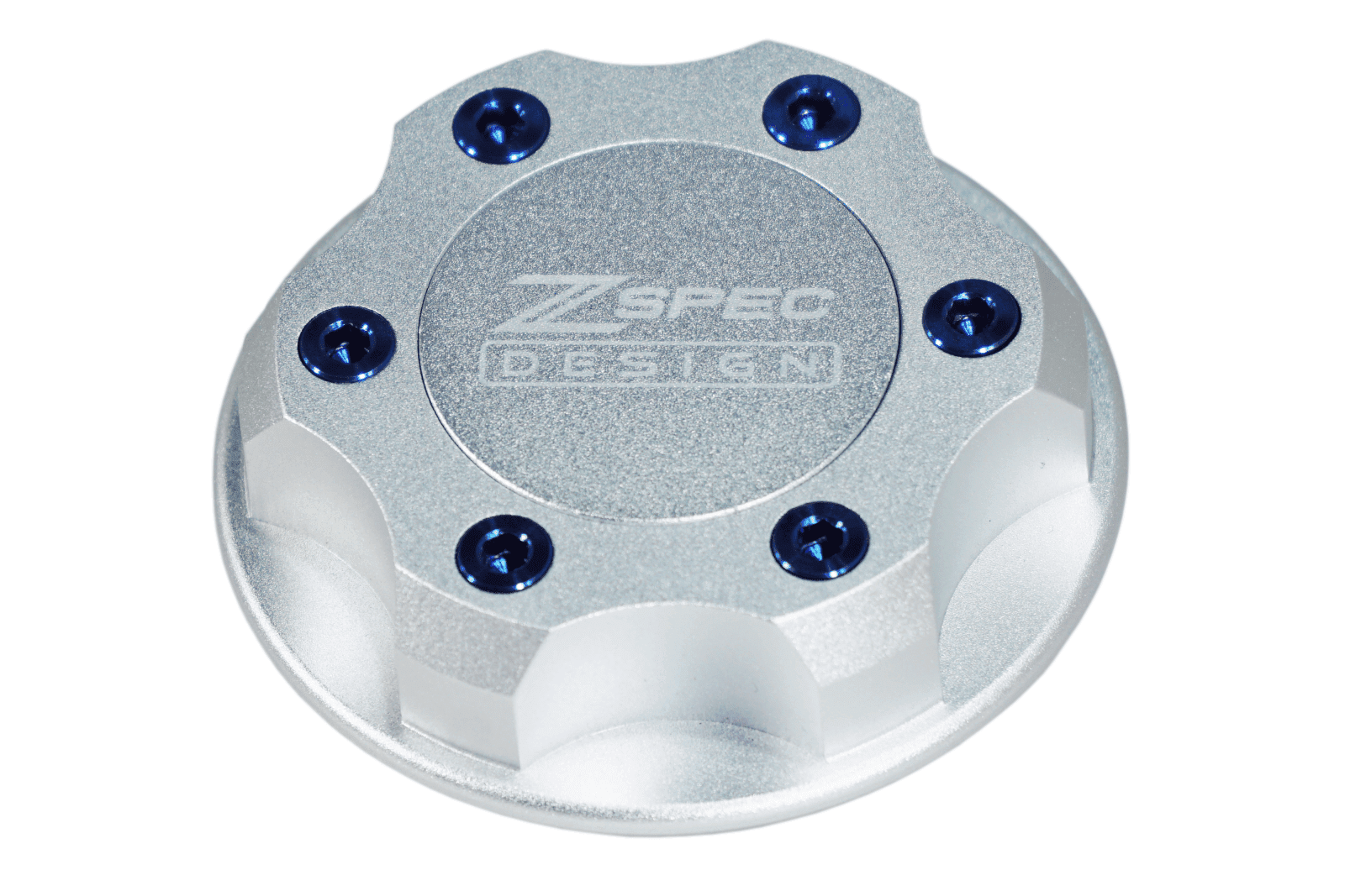 ZSPEC Billet Oil Filler Cap - Silver w/ Titanium Accents, Engine Bay Dress Up Nissan Datsun Z ZX 300zx 350z 370z Frontier RZ34 Titan VQ35/37/38/40 VR30/38 RB20/26/26/30 VK56 VG30 & Datsun L-Series L24/26/28
