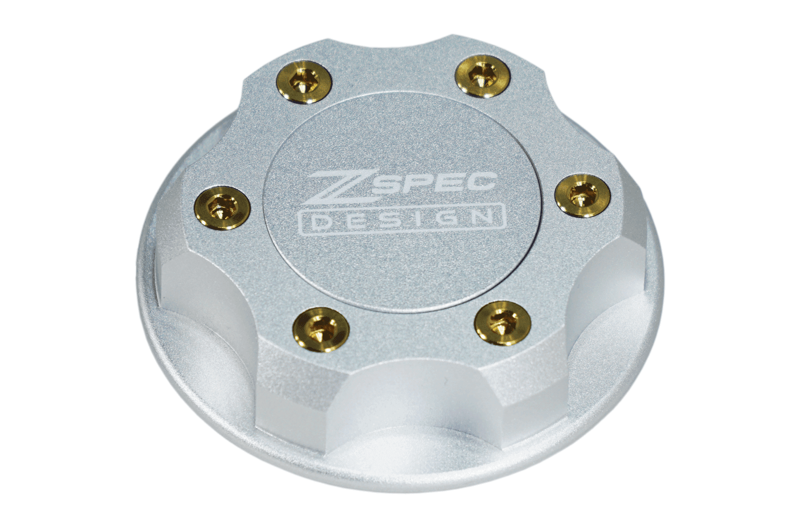 ZSPEC Billet Oil Filler Cap - Silver w/ Titanium Accents, Engine Bay Dress Up Nissan Datsun Z ZX 300zx 350z 370z Frontier RZ34 Titan VQ35/37/38/40 VR30/38 RB20/26/26/30 VK56 VG30 & Datsun L-Series L24/26/28