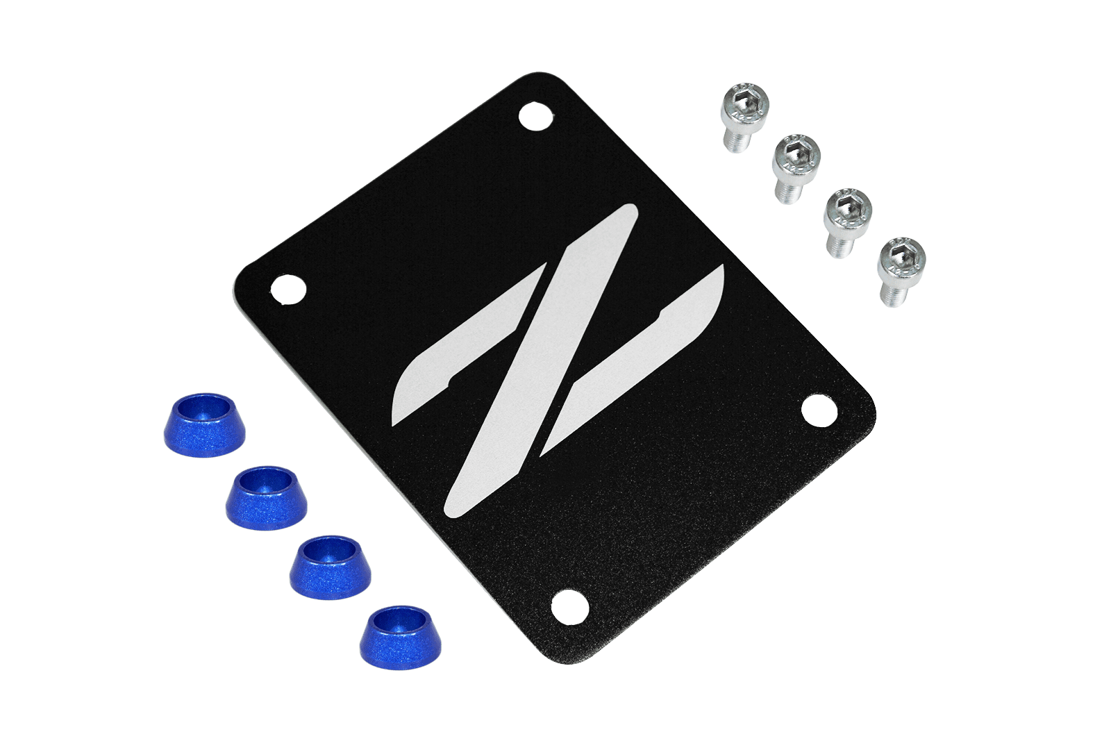 ZSPEC Black PTU Holes Cover Plate for Z32 300zx, Billet - ZSPEC Design LLC - Hardware Fasteners - 300zx, accessory, nissan, ptu, z32 - zspecdesign.com