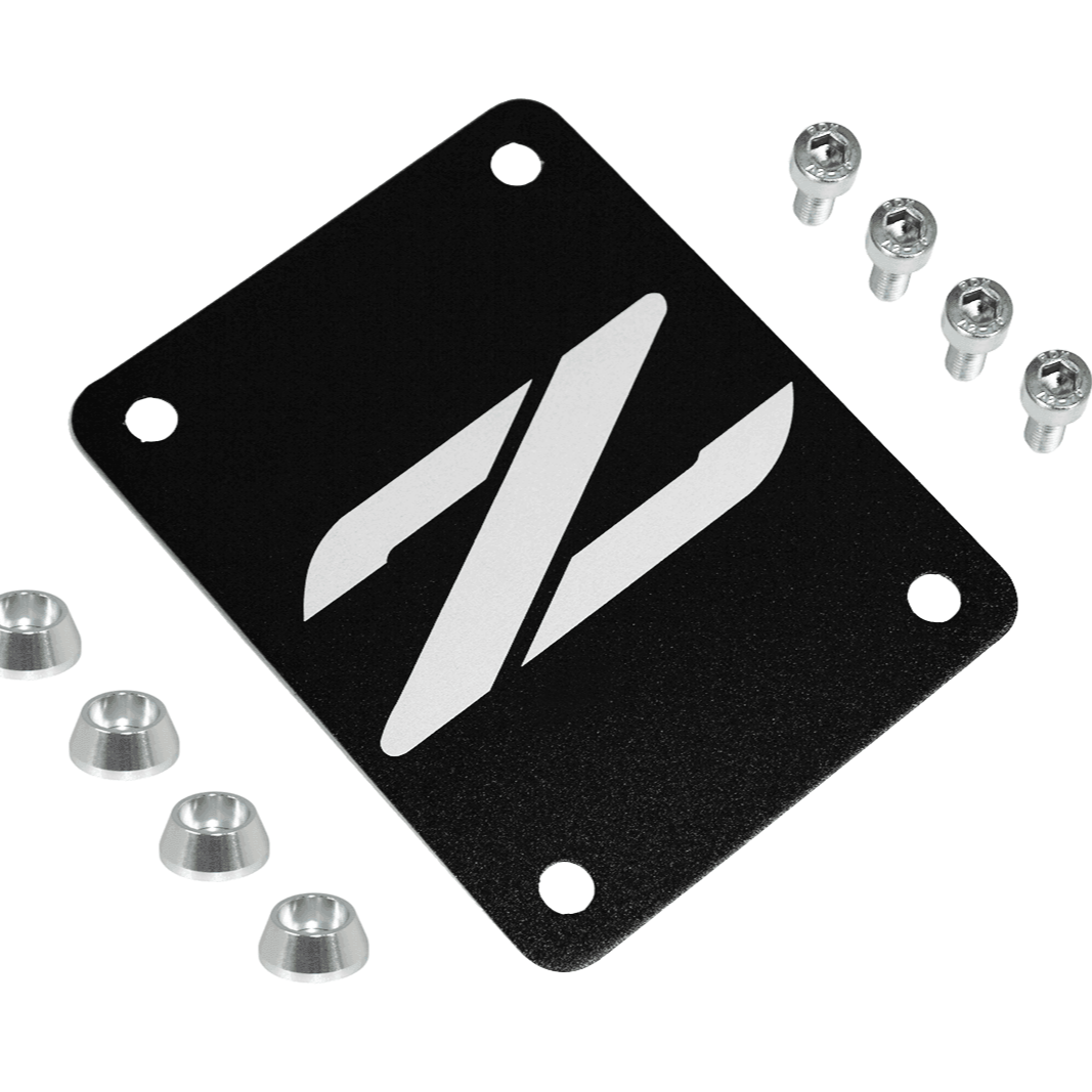 ZSPEC Black PTU Holes Cover Plate for Z32 300zx, Billet - ZSPEC Design LLC - Hardware Fasteners - 300zx, accessory, nissan, ptu, z32 - zspecdesign.com