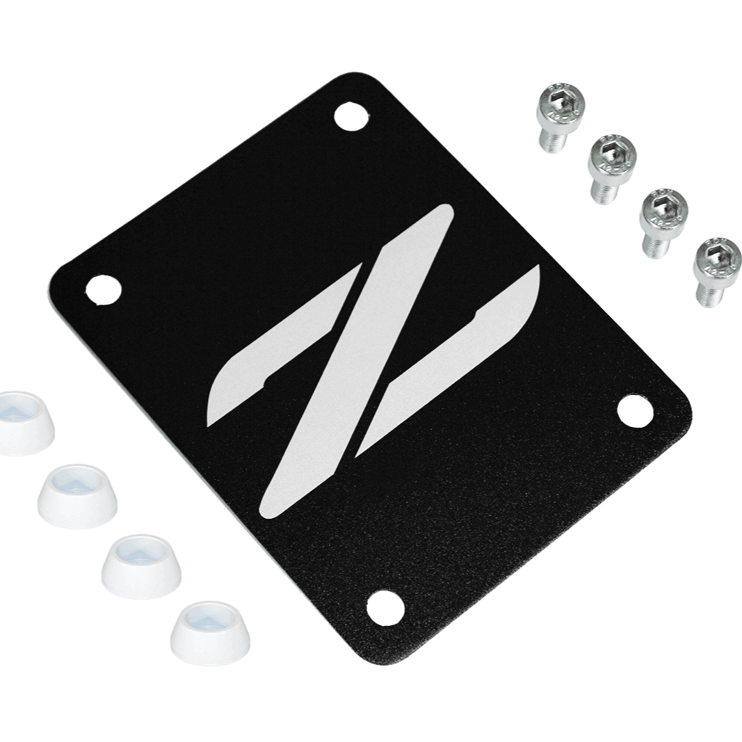 ZSPEC Black PTU Holes Cover Plate for Z32 300zx, Billet - ZSPEC Design LLC - Hardware Fasteners - 300zx, accessory, nissan, ptu, z32 - zspecdesign.com