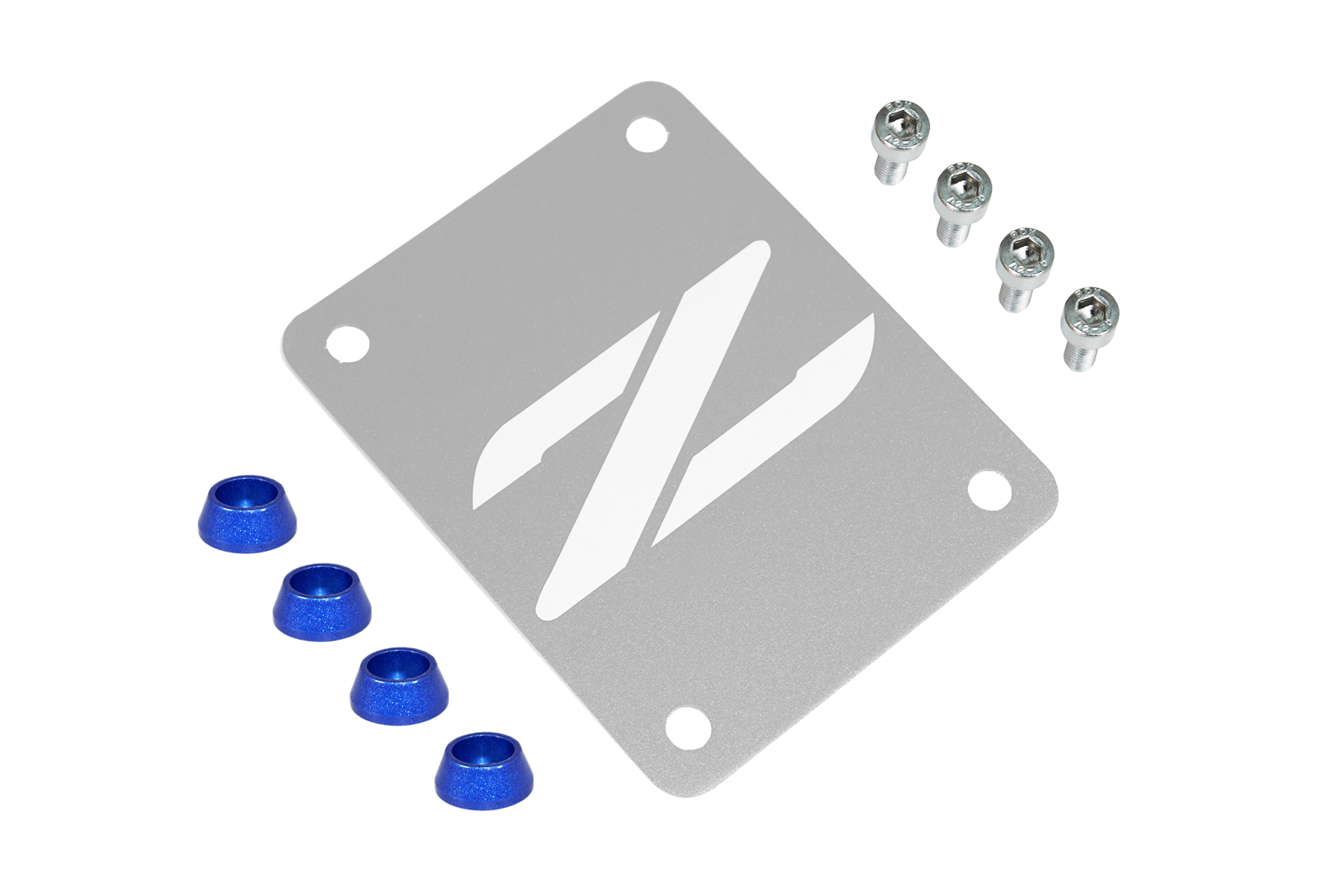 ZSPEC Silver PTU Holes Cover Plate for Z32 300zx, Billet