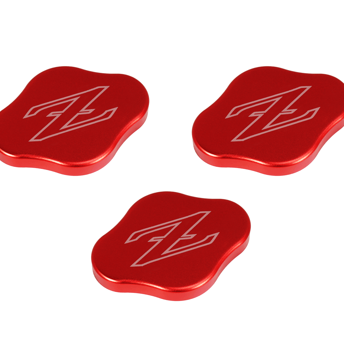 ZSPEC Fluid Reservoir Cap Covers Set for '23+ Nissan Z RZ34, Billet, 3 Caps - ZSPEC Design LLC - Hardware Fasteners - 400z, accessory, cap, nissan, nissan z, radiator cap cover, reservoir cap cover, RZ34 - zspecdesign.com