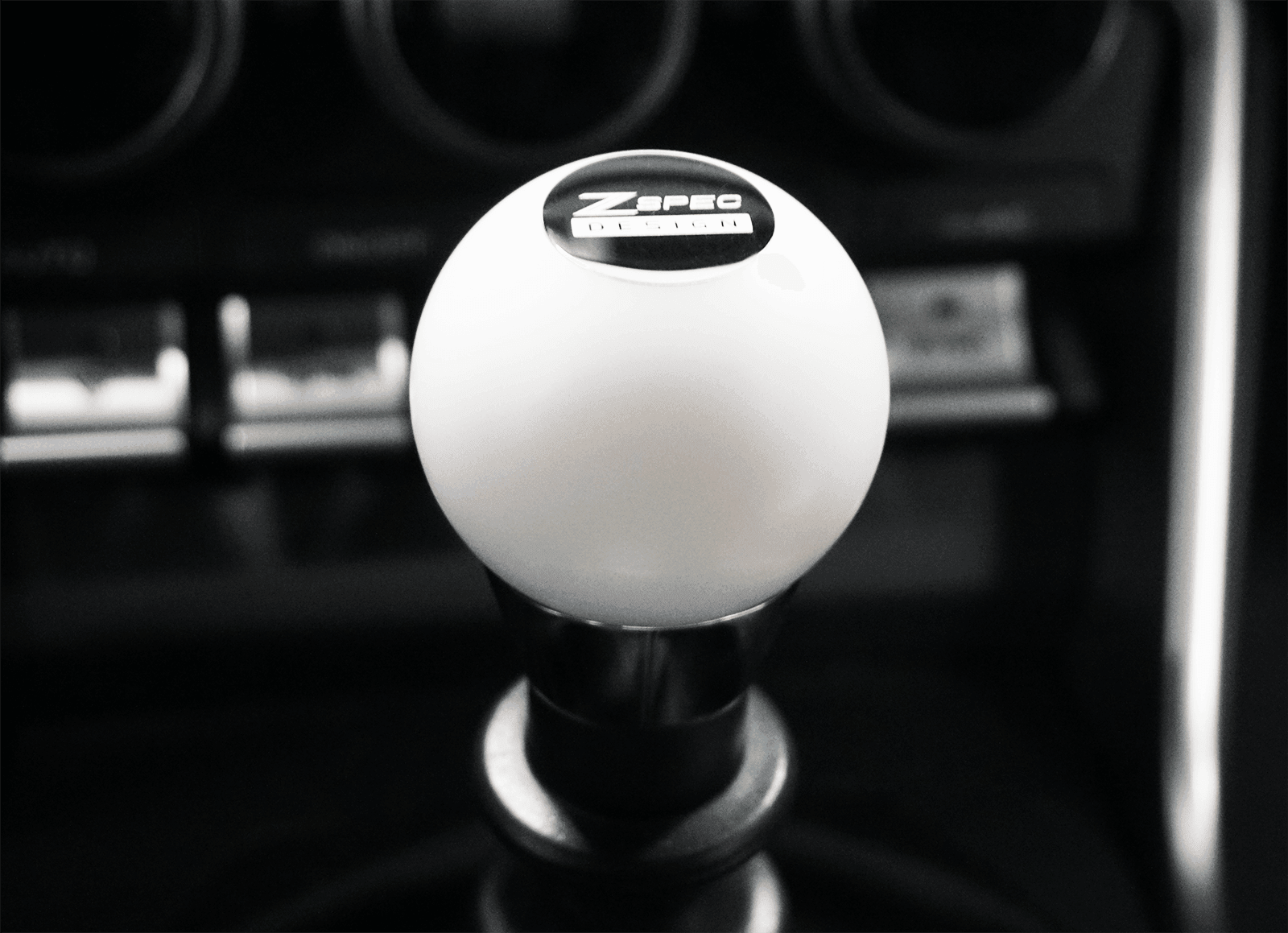 ZSPEC Shift Knob, M10-1.5, Delrin & Stainless, 5-Speed Shift Pattern Coin - ZSPEC Design LLC - Vehicle Parts & Accessories - 3000gt, 323, 626, accessory, brz, DSM, eclipse, EVO, EVO 10, EVO X, frs, genesis, lancer, mazdaspeed, miata, mx3, mx5, mx6, Nismo, Nissan, probe, protege5, r32, r33, rx-7, rx7, rx8, S15, sentra, Shift Knob, versa - zspecdesign.com