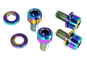 ZSPEC Throttle Cable Cover Fasteners for '90-96 Nissan 300zx Z32, Titanium Dress Up Bolts Hardware Grade5 GR5 Burned Black Red Blue Silver Gold Purple NISMO