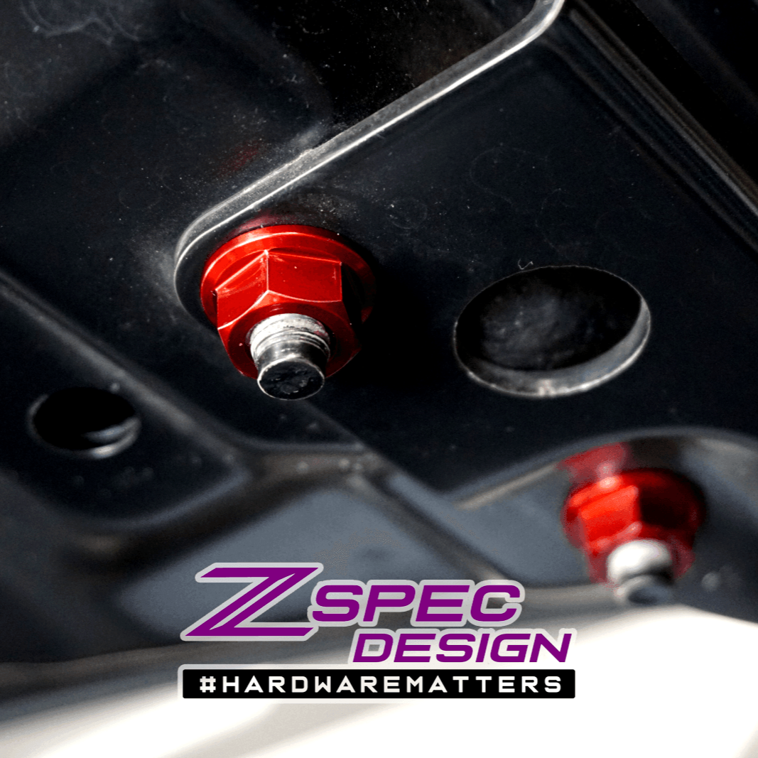 ZSPEC "Stage 2" Dress Up Bolts® Fastener Kit for '05-21 Nissan Frontier D40, Titanium & Billet - ZSPEC Design LLC - Hardware Fasteners - 2022, d40, Fastener Kit, frontier, nissan, pro-4x, stage 2, Washer Color - zspecdesign.com