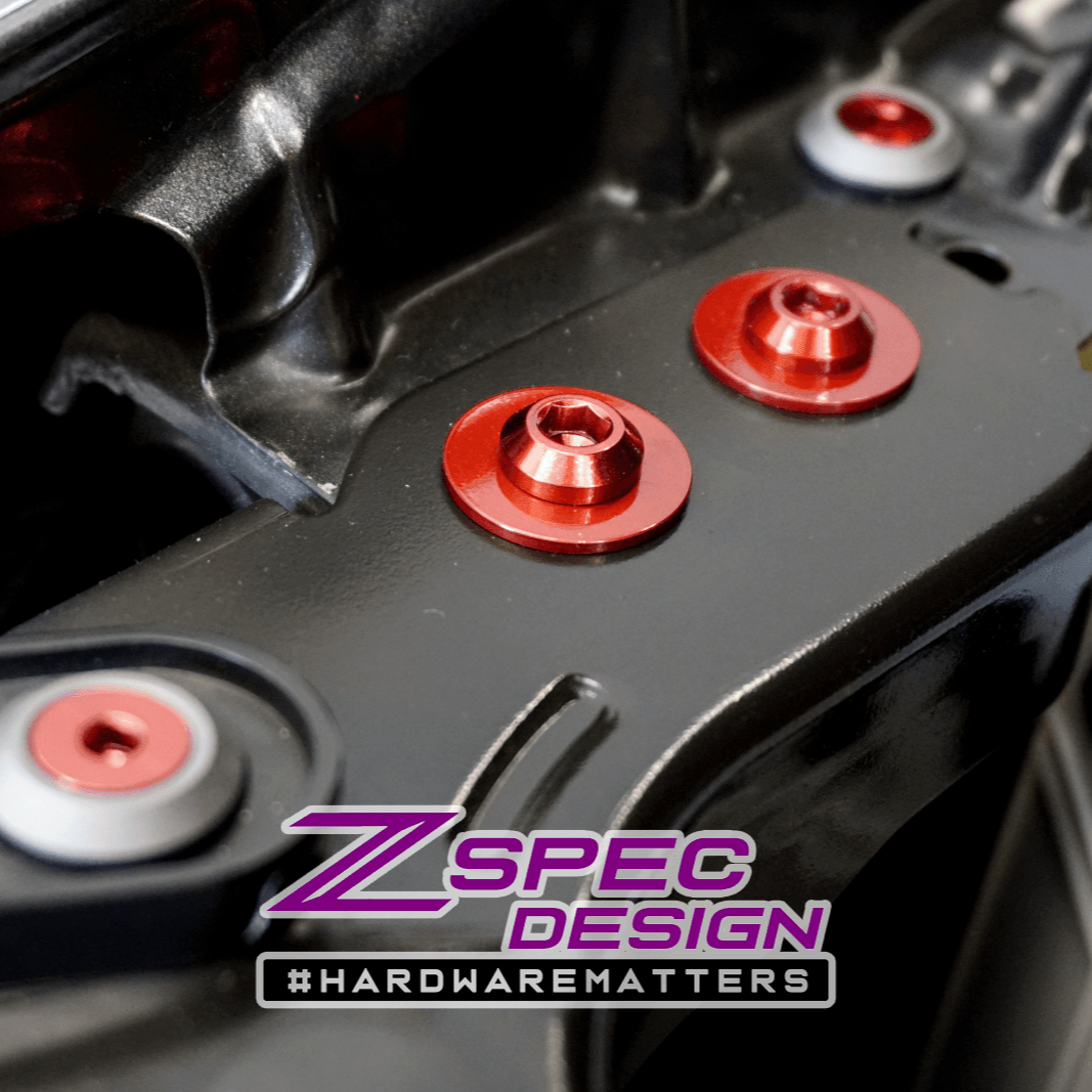 ZSPEC "Stage 2" Dress Up Bolts® Fastener Kit for '05-21 Nissan Frontier D40, Titanium & Billet - ZSPEC Design LLC - Hardware Fasteners - 2022, d40, Fastener Kit, frontier, nissan, pro-4x, stage 2, Washer Color - zspecdesign.com