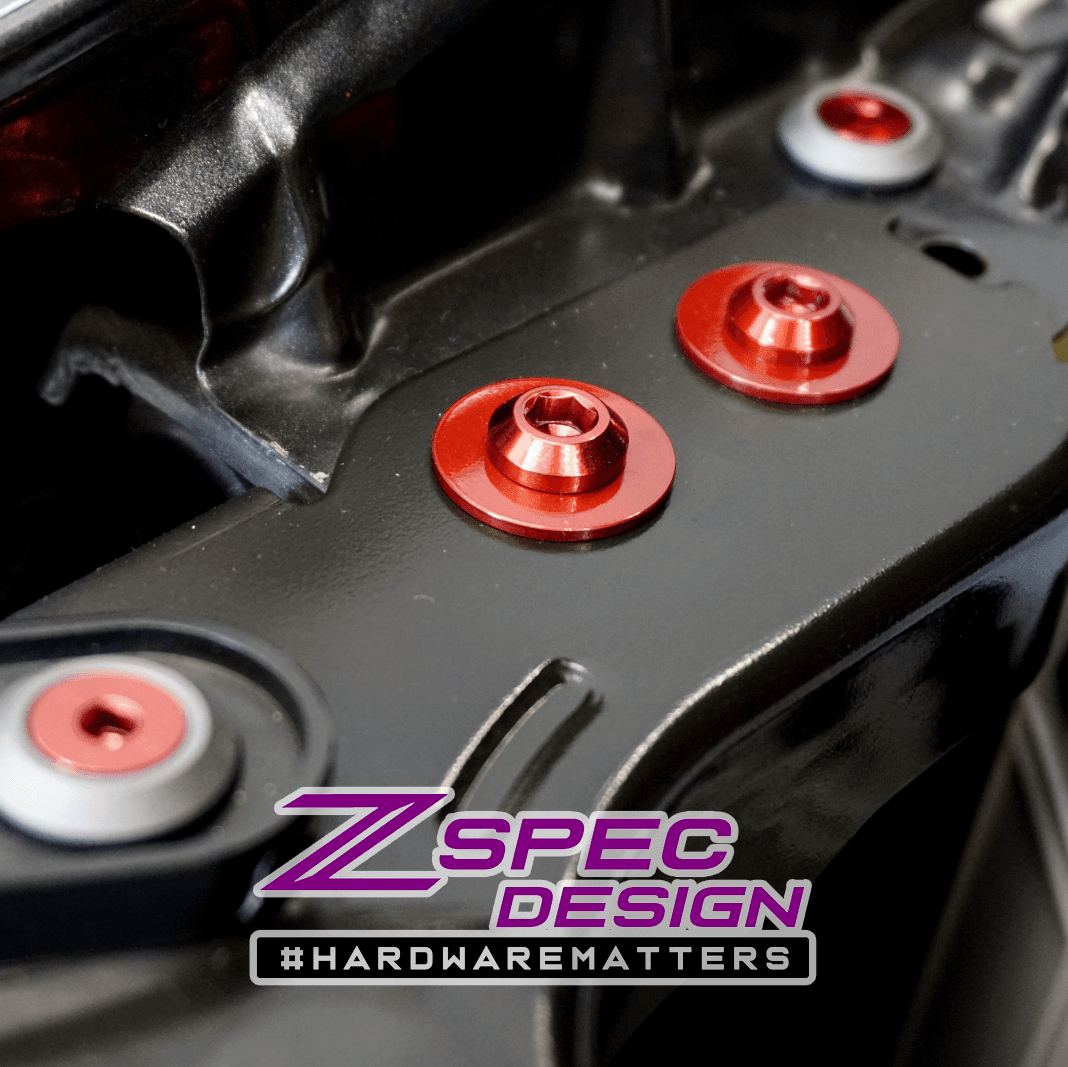 ZSPEC "Stage 2" Dress Up Bolts® Fastener Kit for '05-21 Nissan Frontier D40, Titanium & Billet - ZSPEC Design LLC - Hardware Fasteners - 2022, d40, Fastener Kit, frontier, nissan, pro-4x, stage 2, Washer Color - zspecdesign.com