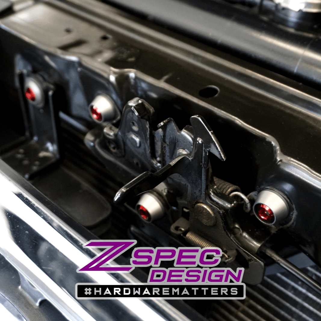 ZSPEC "Stage 2" Dress Up Bolts® Fastener Kit for '05-21 Nissan Frontier D40, Titanium & Billet - ZSPEC Design LLC - Hardware Fasteners - 2022, d40, Fastener Kit, frontier, nissan, pro-4x, stage 2, Washer Color - zspecdesign.com