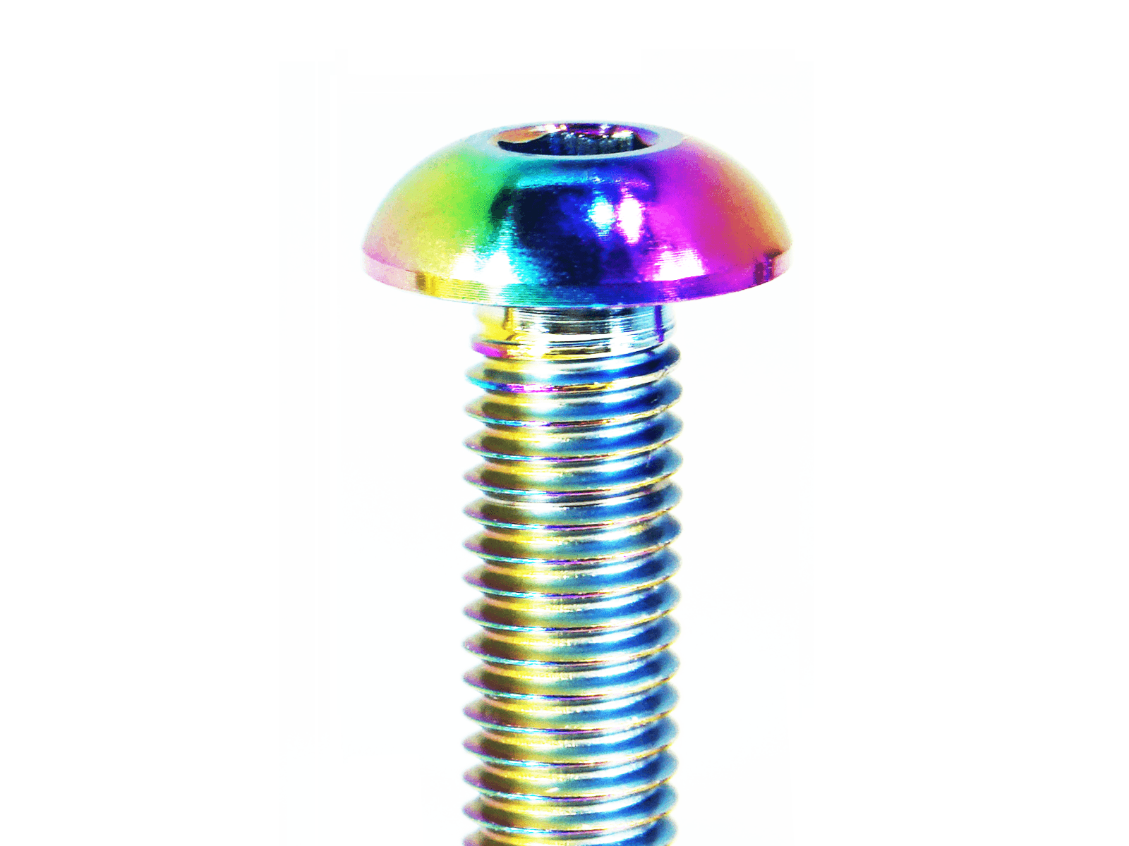 ZSPEC Button-Head Fastener, M5-0.8x20mm, Titanium, Sold per Each Flares, Over Fender, Body Element, Wings, Arches - Titanium / Billet / Stainless - Black, Burned, Gold, Purple, Silver Raw, Polished - Dress Up Bolts Hardware Washers Finish Rocket Bunny Pandem Aimgain twinz carbon signal M5 M6 M8 Wicker Bill