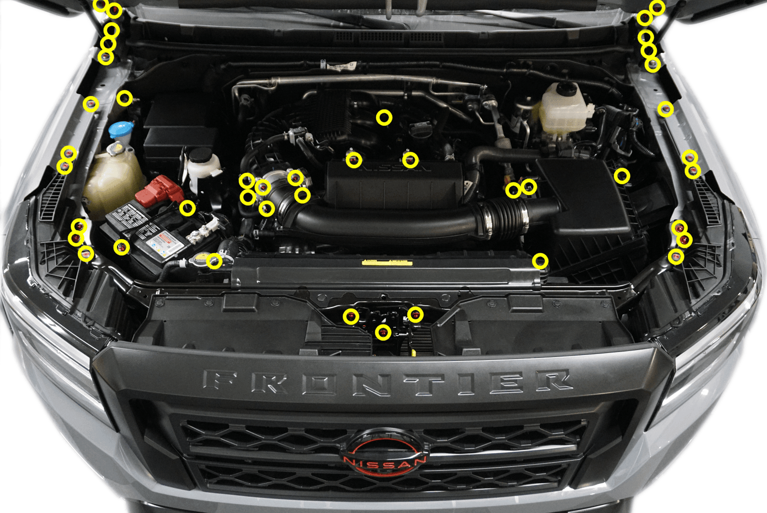 ZSPEC Engine Bay Fastener Kit, Grade-5 Titanium Hardware, fits 2022+ Nissan Frontier D41 Stainless/Billet Dress Up Bolts Fasteners Washers Red Blue Purple Gold Burned Black