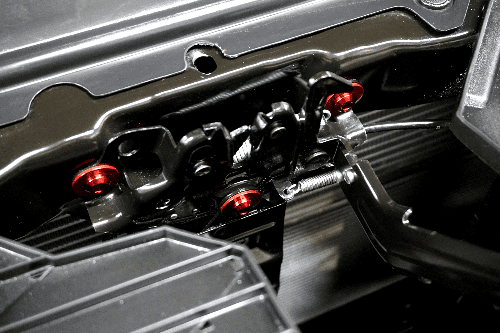 ZSPEC Hood Latch & Hinges Fasteners for '22+ Nissan Frontier D41, Titanium & Billet - ZSPEC Design LLC - Hardware Fasteners - 2022, Fastener Kit, frontier, nissan, pro-4x, Washer Color - zspecdesign.com