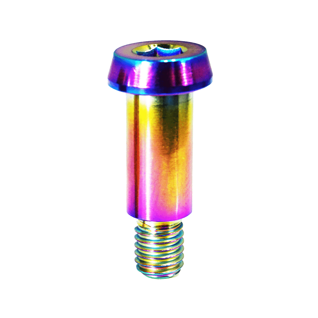 ZSPEC M6-1.0x24mm Shoulder Bolt, 15.7mm Shoulder/Shank Length, Grade-5 Titanium - ZSPEC Design LLC - Hardware Fasteners - m6, shoulder bolt, stainless - zspecdesign.com