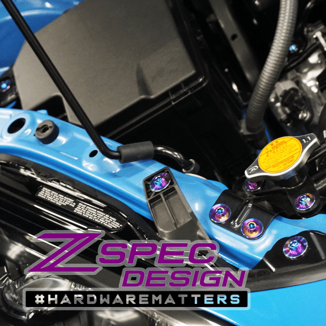ZSPEC "Stage 3" Dress Up Bolts® Fastener Kit for '22+ Toyota GR86 & Subaru BRZ, Titanium - ZSPEC Design LLC - Hardware Fasteners - 86, brz, Fastener Kit, stage 3, subaru, toyota - zspecdesign.com