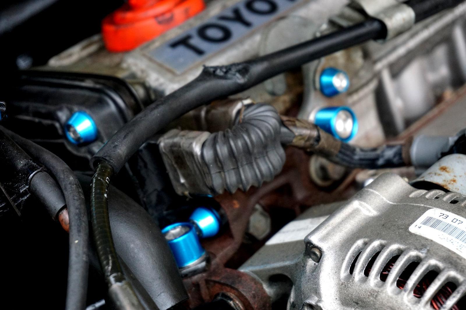 ZSPEC "Stage 3" Dress Up Bolts® Fastener Kit for '89-93 Toyota Celica 5S-FE, Stainless & Billet - ZSPEC Design LLC - Hardware Fasteners - 5S-FE, celica, Fastener Kit, stage 3, toyota - zspecdesign.com