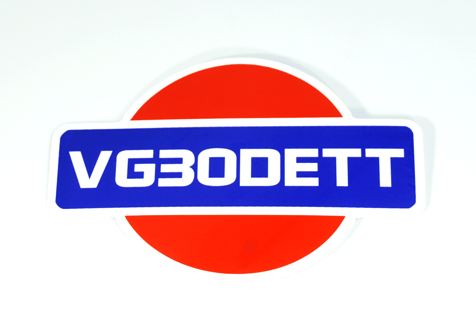 White Vinyl Nissan 300zx VG30DETT Sticker Decal, 4" x 2.8" - ZSPEC Design LLC - Decals - 300zx, Decal, lifestyle, nissan, sticker, vg30dett - zspecdesign.com