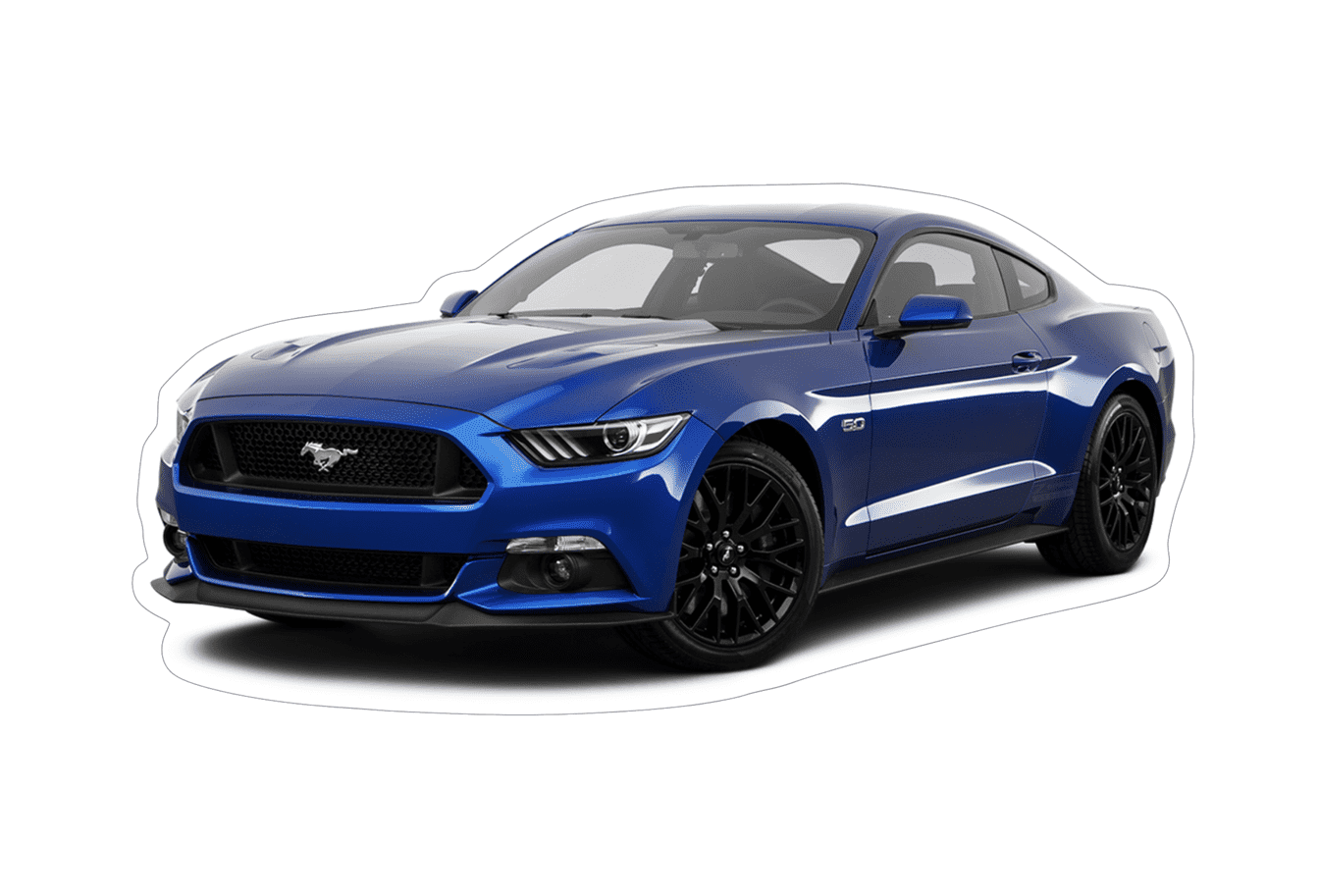 Ford Mustang S197 Sports Car Vinyl Decal / Sticker, Blue Vehicle Decals ZSPEC Design LLC.