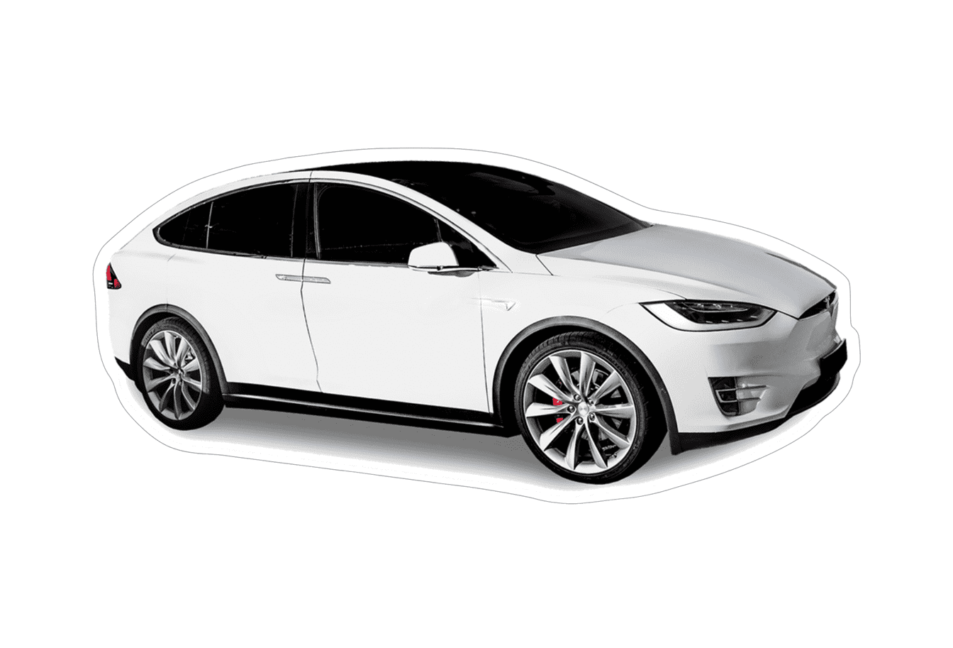 Tesla Model X Electric EV SUV Vinyl Decal / Sticker Hobby Garage Tool Box Fun Car
