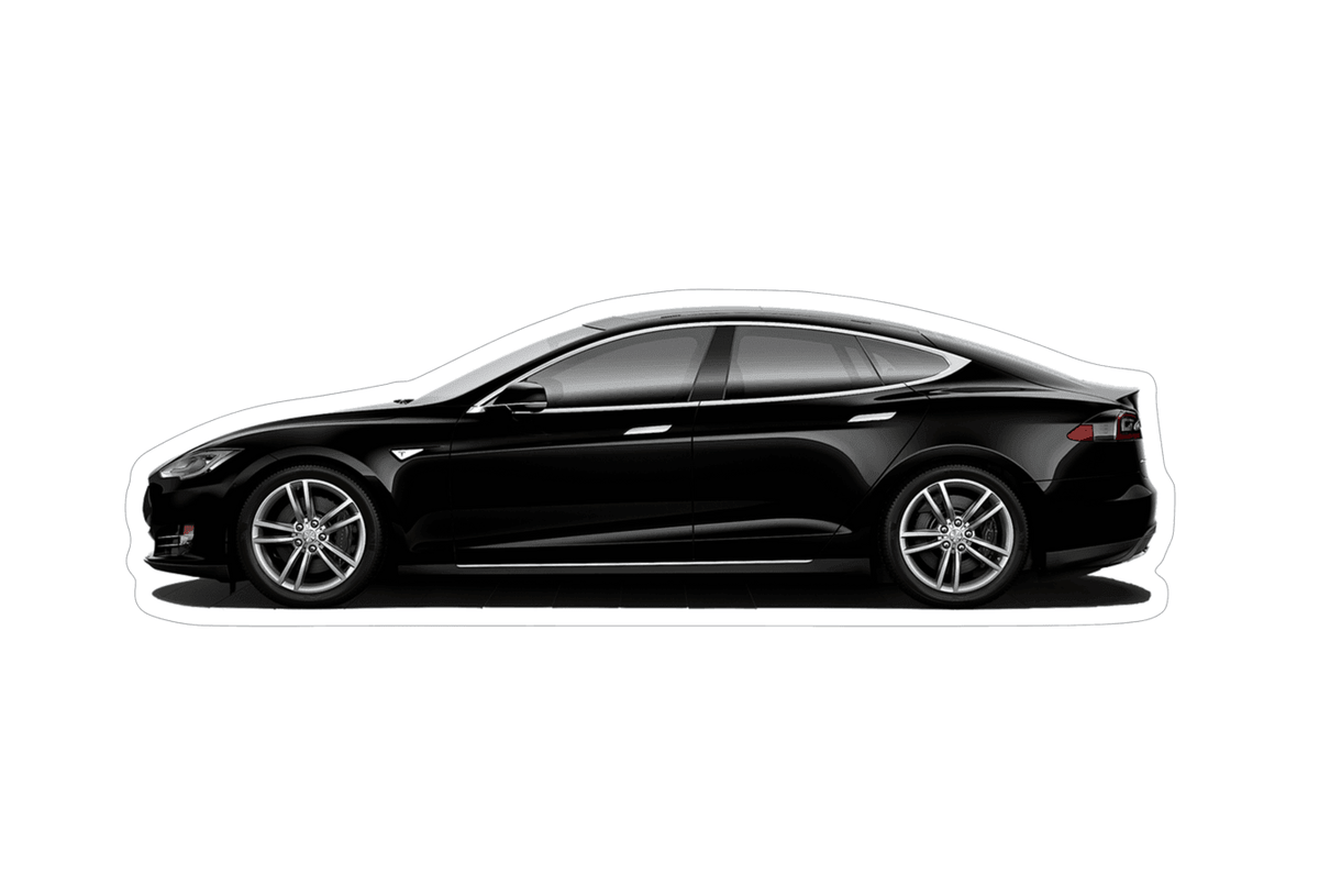 Tesla sales car decal