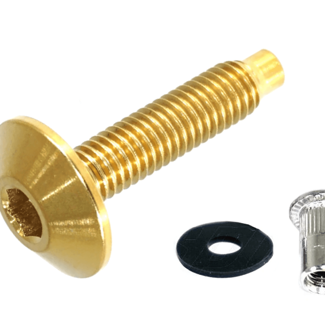 Body Kit Fasteners ZSPEC Low-Profile Body Kit Fastener, M5x20mm w/ Rivet Nuts, Titanium
