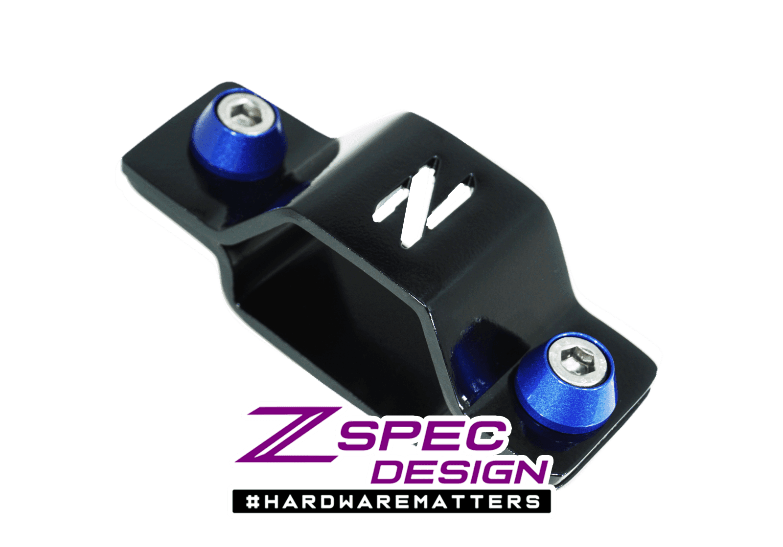 ZSPEC Battery Cable Bracket for '90-99 Nissan 300zx Z32, Black Powdercoat - ZSPEC Design LLC - Hardware Fasteners - 300zx, accessory, battery, bracket, nissan, Polished, z32 - zspecdesign.com