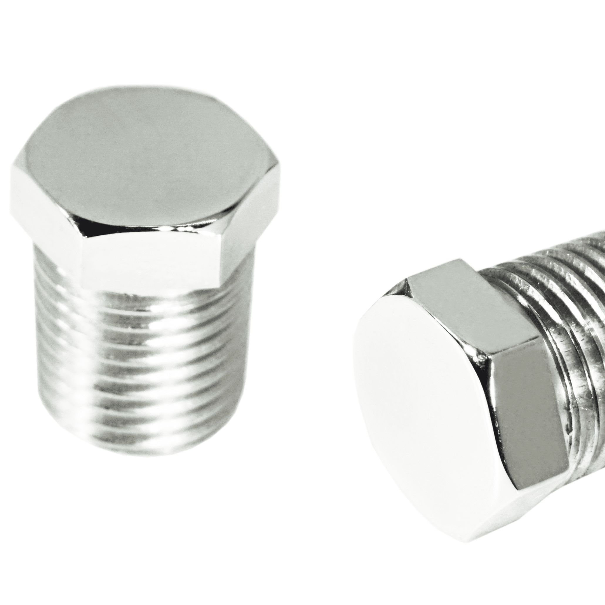 ZSPEC Polished Plenum PCV/Hole-Filler Bolts for Nissan Z32 300zx, One Pair - ZSPEC Design LLC - Hardware Fasteners - 300zx, nissan, PCV, z32 - zspecdesign.com